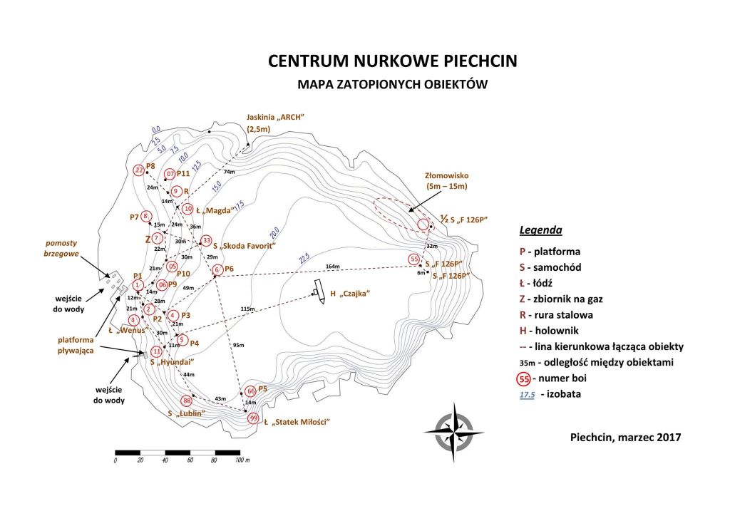 Kamieniolom Piechcin mapa
